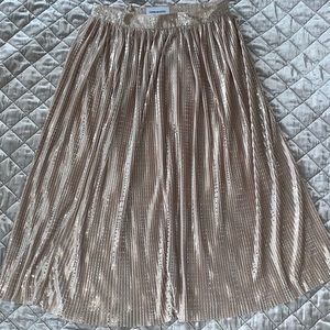metallic anthropologie skirt